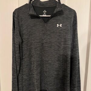 Under Armour Black Stripe Quarter-Zip Pullover